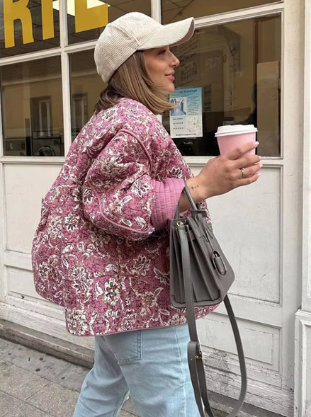 Women's Warm and Cozy Insulated Jacket for Fall and Winter