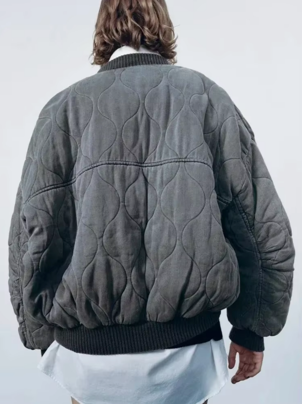 Destiny Cotton Jacket with Round Neck