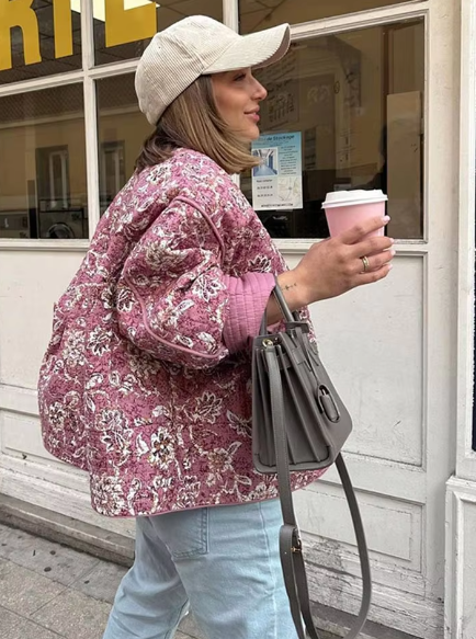 Women's Warm and Cozy Insulated Jacket for Fall and Winter