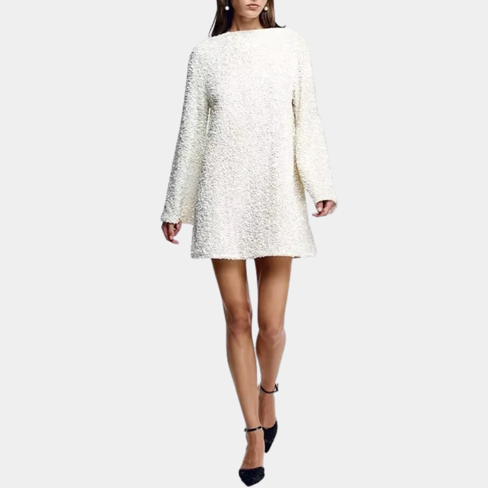 Round Neck Short Sequin Dress for Women