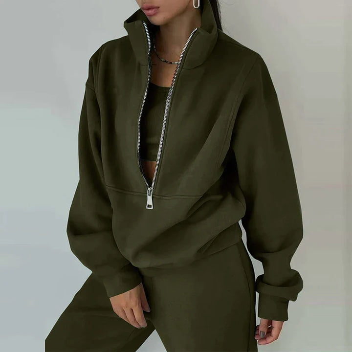 Ira - Comfortable 2-Piece Tracksuit Ensemble
