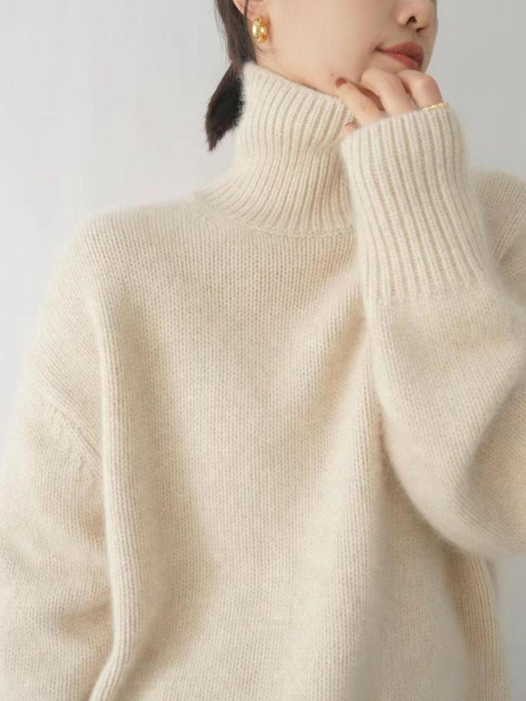 Stylish Women's Knit Turtleneck Pullover