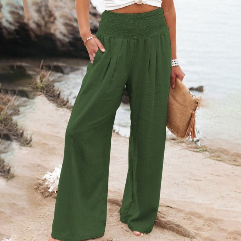 Women's Relaxed Wide-Leg Trousers