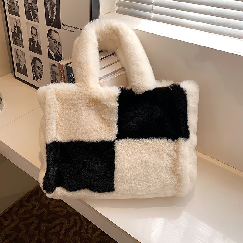 Dante Plush Handbag | Chic Winter Must-Have for Women