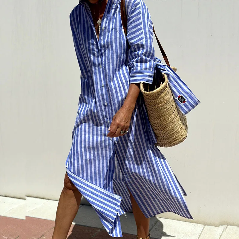Neda - Stylish Striped Dress