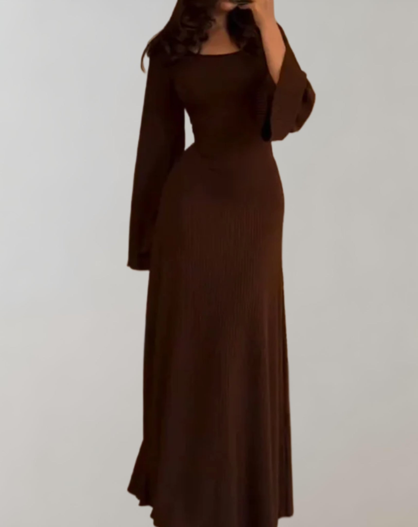 Women's Noemie Long Sleeve Bodycon Dress featuring Round Neck