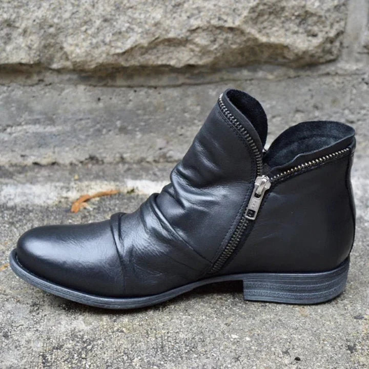 Women's Zippered Ankle Boots